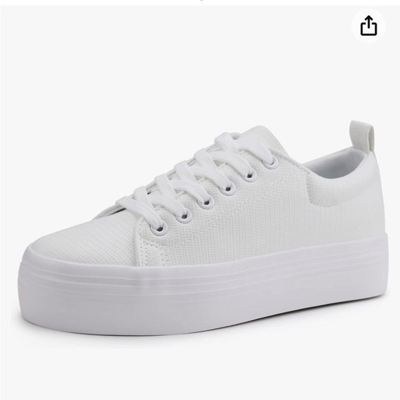 Jabasic Shoes - JABASIC Women Lace Up Platform Sneakers